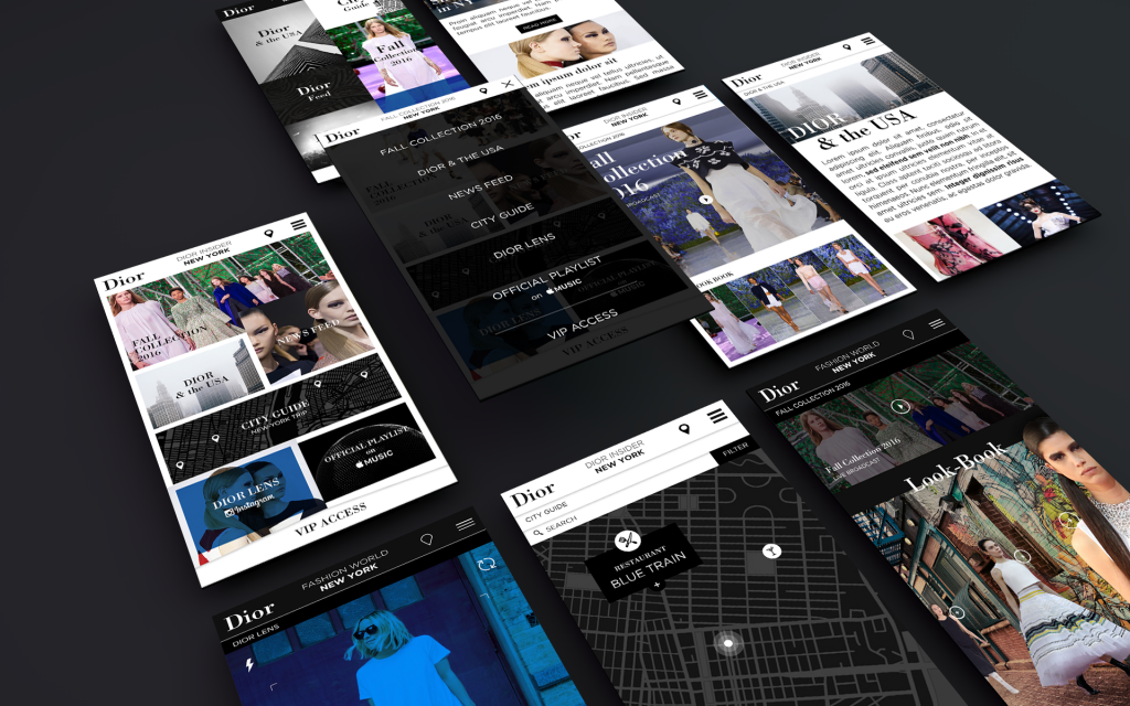 Dior – Fashion week City guide – app mobile –